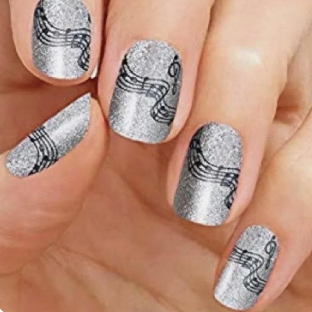*Rare, HTF* Color Street: Fa-La La | Silver Music Metallic Glitter Sparkle - Picture 7 of 8